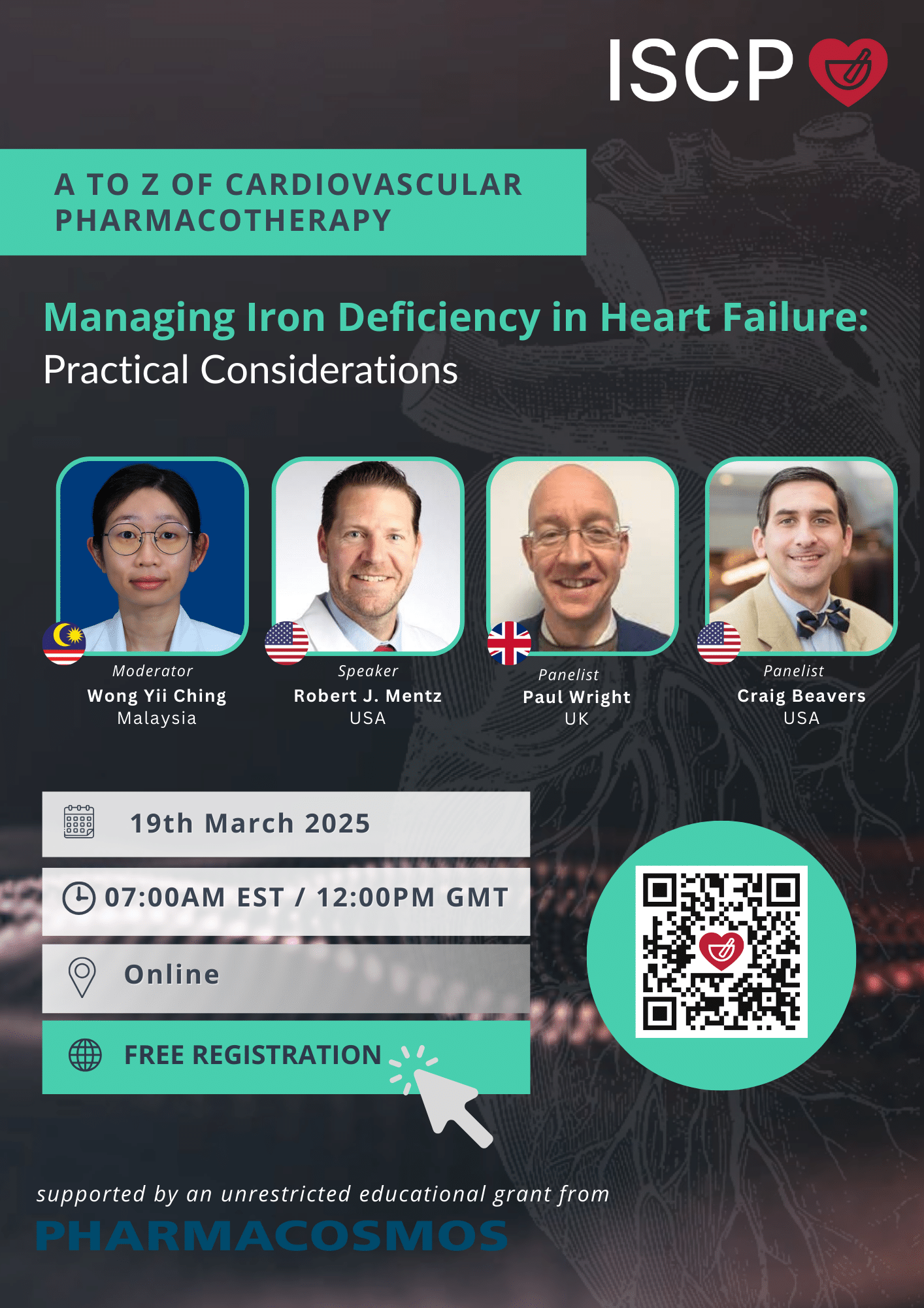 <br>A-Z of CV Pharmacotherapy:<br>ISCP Webinar Series